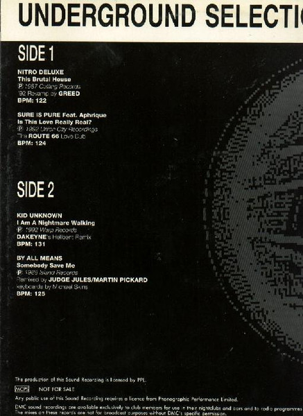 Underground Selection 5/92