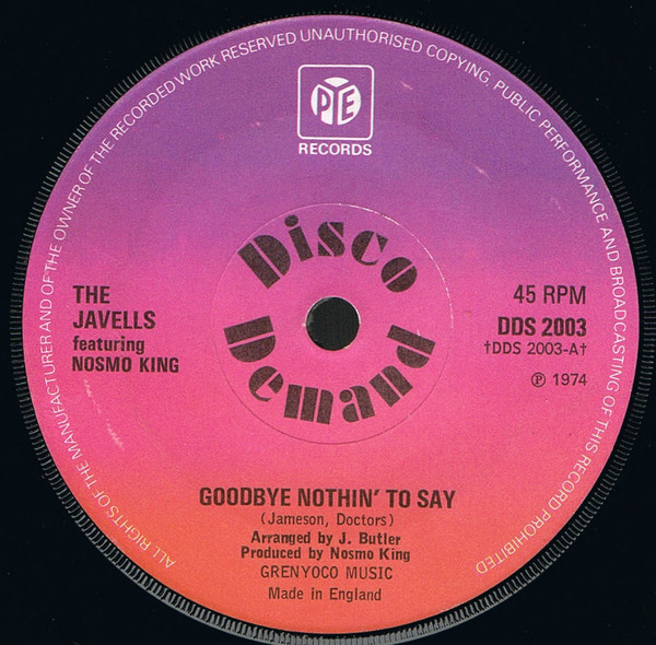 Goodbye Nothin' To Say