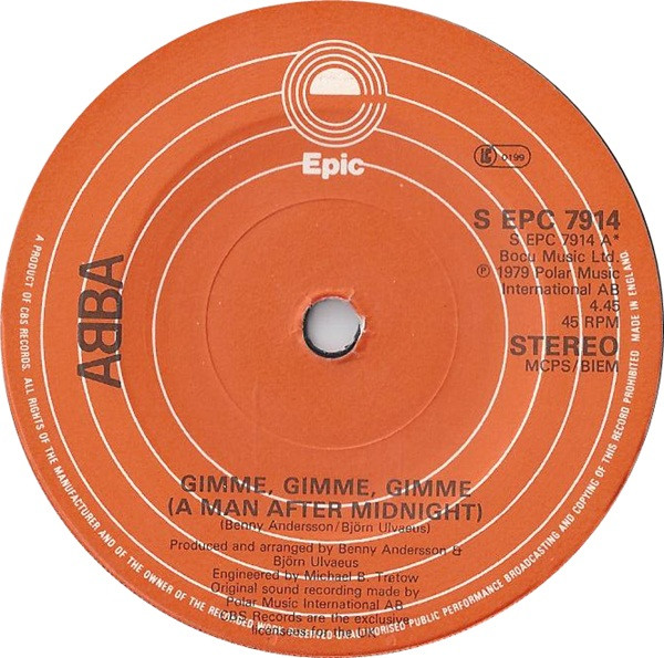 Gimme, Gimme, Gimme (A Man After Midnight)