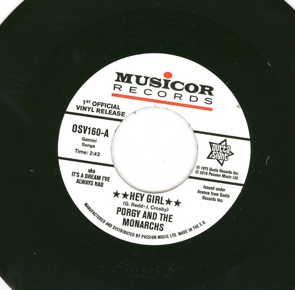 Hey Girl aka It's A Dream I've Always Had / My Heart Cries For You