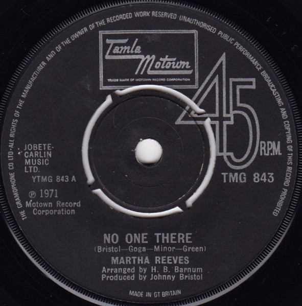 No One There / (I've Given You) The Best Years Of My Life