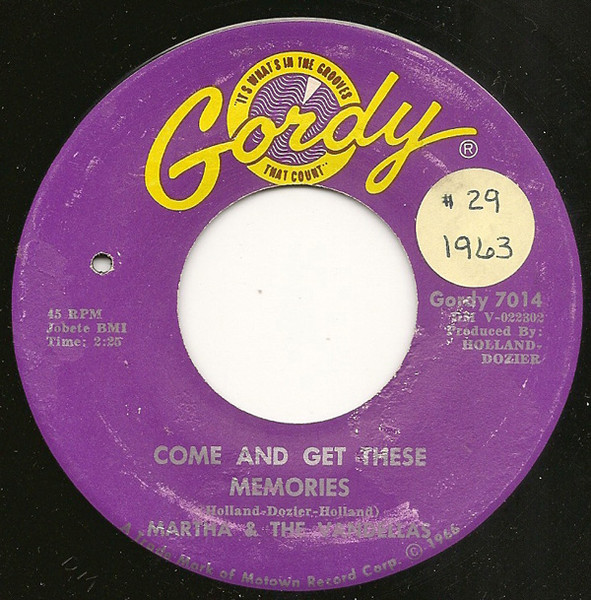 Come And Get These Memories / Jealous Lover