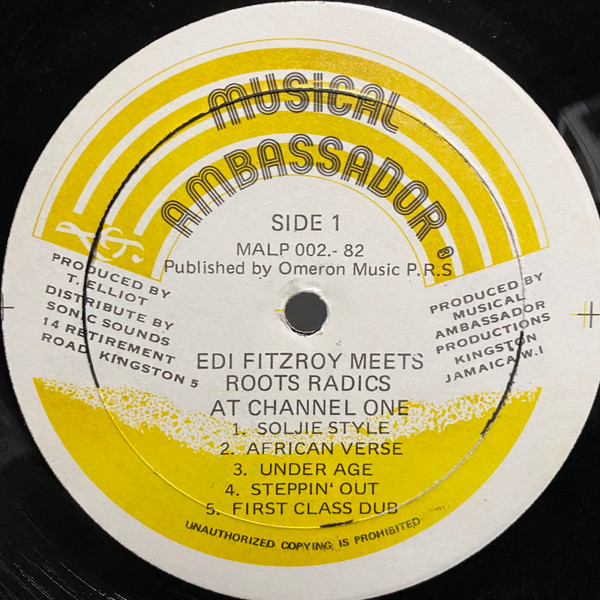 Edi Fitzroy Meets Roots Radics At Channel One