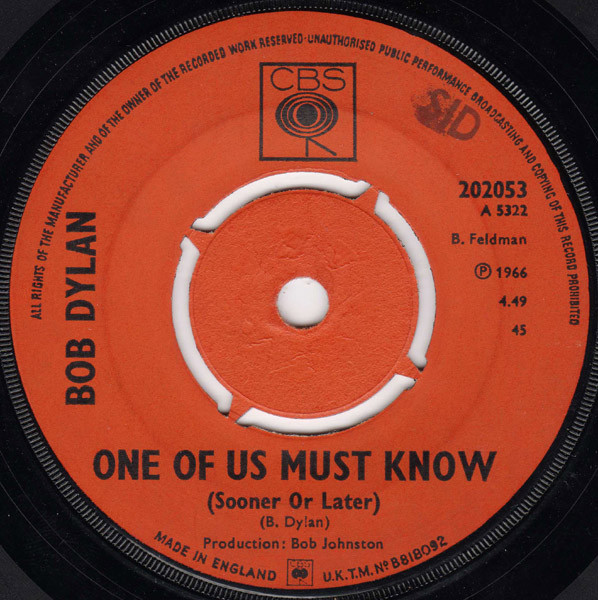 One Of Us Must Know (Sooner Or Later)