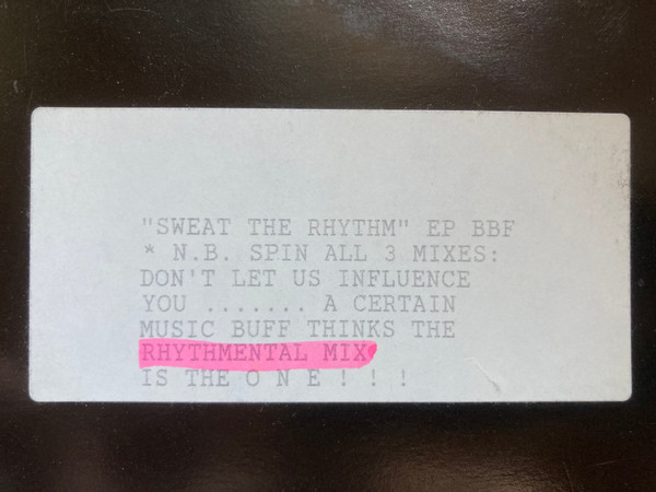 Sweat The Rhythm E.P.